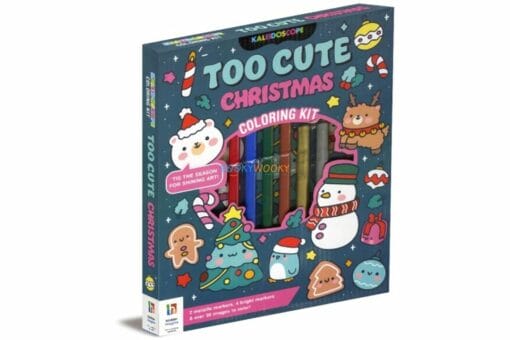 Kaleidoscope Too Cute Christmas Coloring Kit 9781488957604