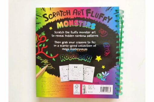 Scratch Art Fluffy Monsters 9781802494884