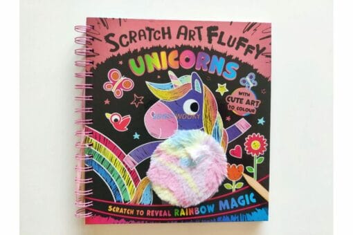 Scratch Art Fluffy Unicorns 9781802494877