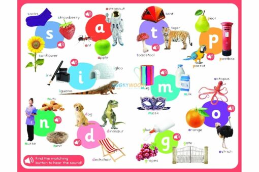 50 Button First Phonics A Listen and Learn Sound Book 9781839239496