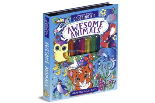 Creative Pages Coloring Kit Awesome Animals 9781648335648