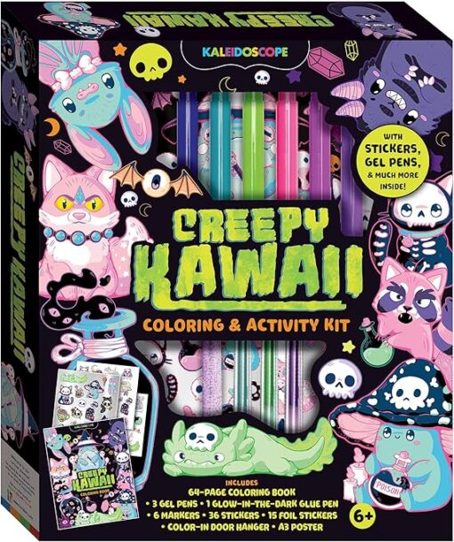Kaleidoscope Creepy Kawaii Coloring Activity Kit 9781488946851