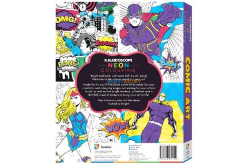 Kaleidoscope Neon Colouring Comic Art 9781488952159