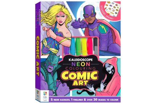 Kaleidoscope Neon Colouring Comic Art 9781488952159