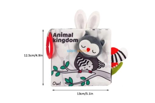 Animal Kingdom Soft High Contrast Plushy Baby Book