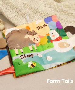 Farm Tails Baby Plush Book with Animal Tails