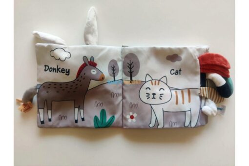 Farm Tails Soft High Contrast Plushy Baby Book 2