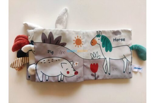 Farm Tails Soft High Contrast Plushy Baby Book 2