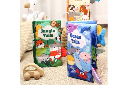 Ocean Tails Baby Plush Book with Animal Tails