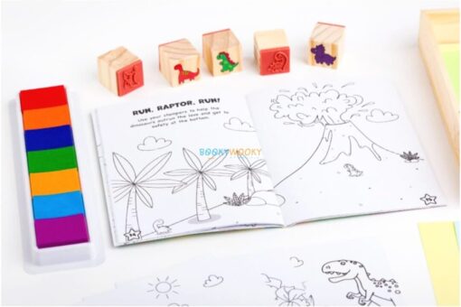 Dinosaur Stampers Activity Kit with Stamps and Ink Pad inside