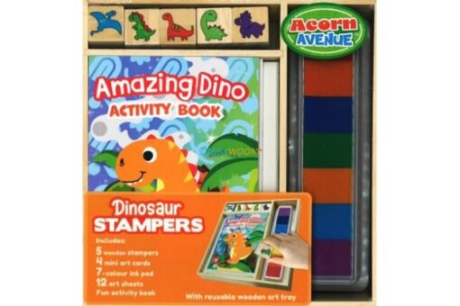 Dinosaur Stampers Activity Kit with Stamps and Ink Pad
