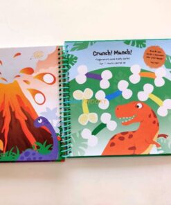 Dinosaurs Fingerprint Activity Book with 7 Paint Pads 9781802497861