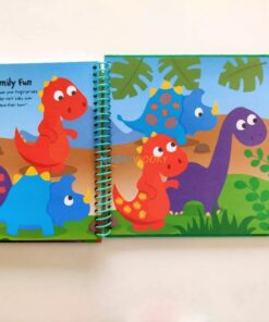 Dinosaurs Fingerprint Activity Book with 7 Paint Pads 9781802497861