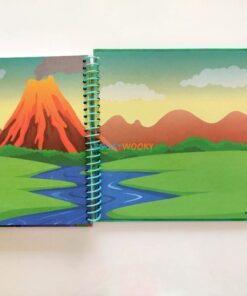 Dinosaurs Fingerprint Activity Book with 7 Paint Pads 9781802497861