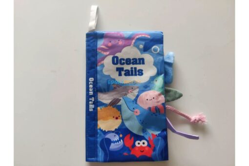 Ocean Tails Baby Plush Book with Animal Tails 1