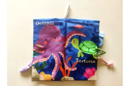 Ocean Tails Baby Plush Book with Animal Tails 2