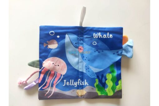 Ocean Tails Baby Plush Book with Animal Tails 3
