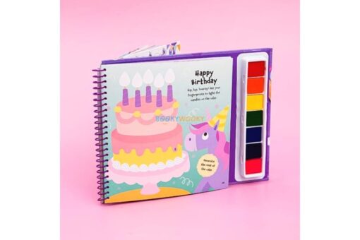 Unicorns Fingerprint Activity Book with 7 Paint Pads 9781802497878