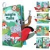 Jungle Tails Baby Plush Book with Animal Tails