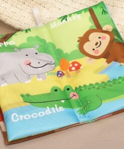 Jungle Tails Baby Plush Book with Animal Tails2