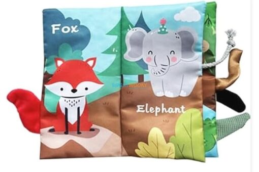 Jungle Tails Baby Plush Book with Animal Tails4