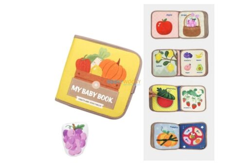 My Baby Book Fruits and Vegetables Cloth Quiet Book