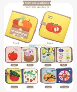 My Baby Book Fruits and Vegetables Cloth Quiet Book