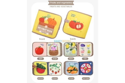 My Baby Book Fruits and Vegetables Cloth Quiet Book