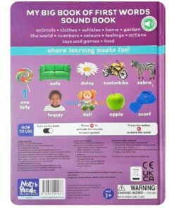 My Big Book of First Words Board book 350 Sounds back cover