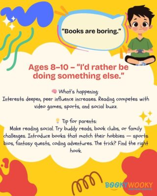 Ages 8 to 10: Books Seem Boring or Irrelevant